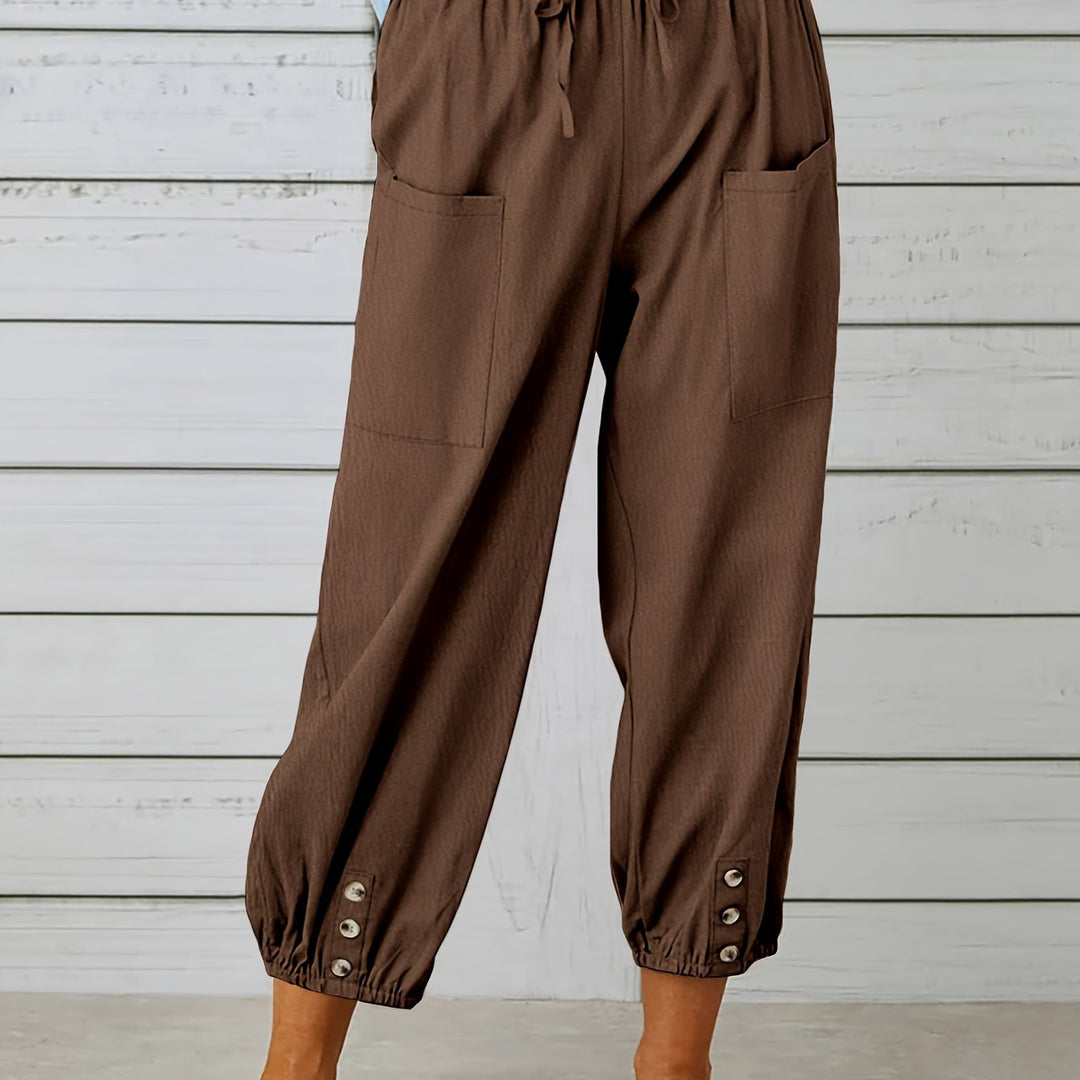 Wide Leg Capri Pants