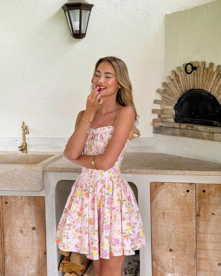 Lynn | Floral Corset Mini Dress