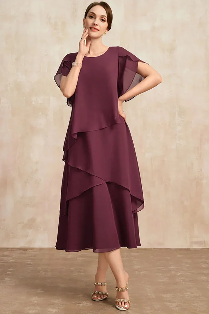 Bissa – Layered Midi Occasion Dress