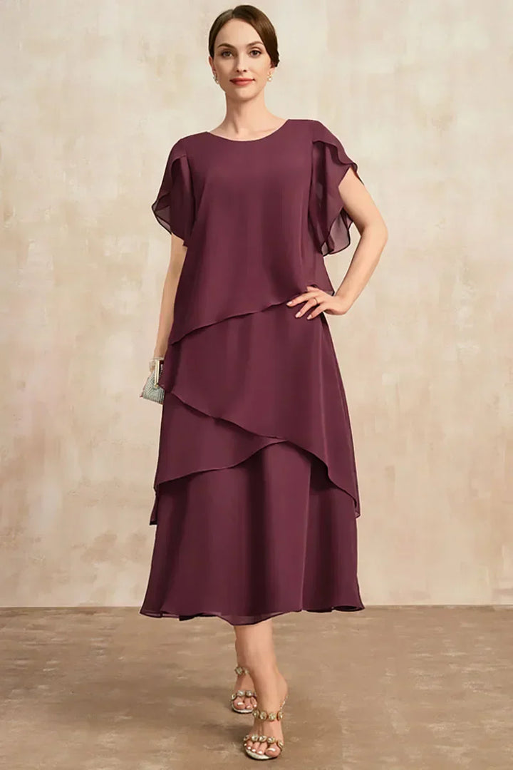 Bissa – Layered Midi Occasion Dress