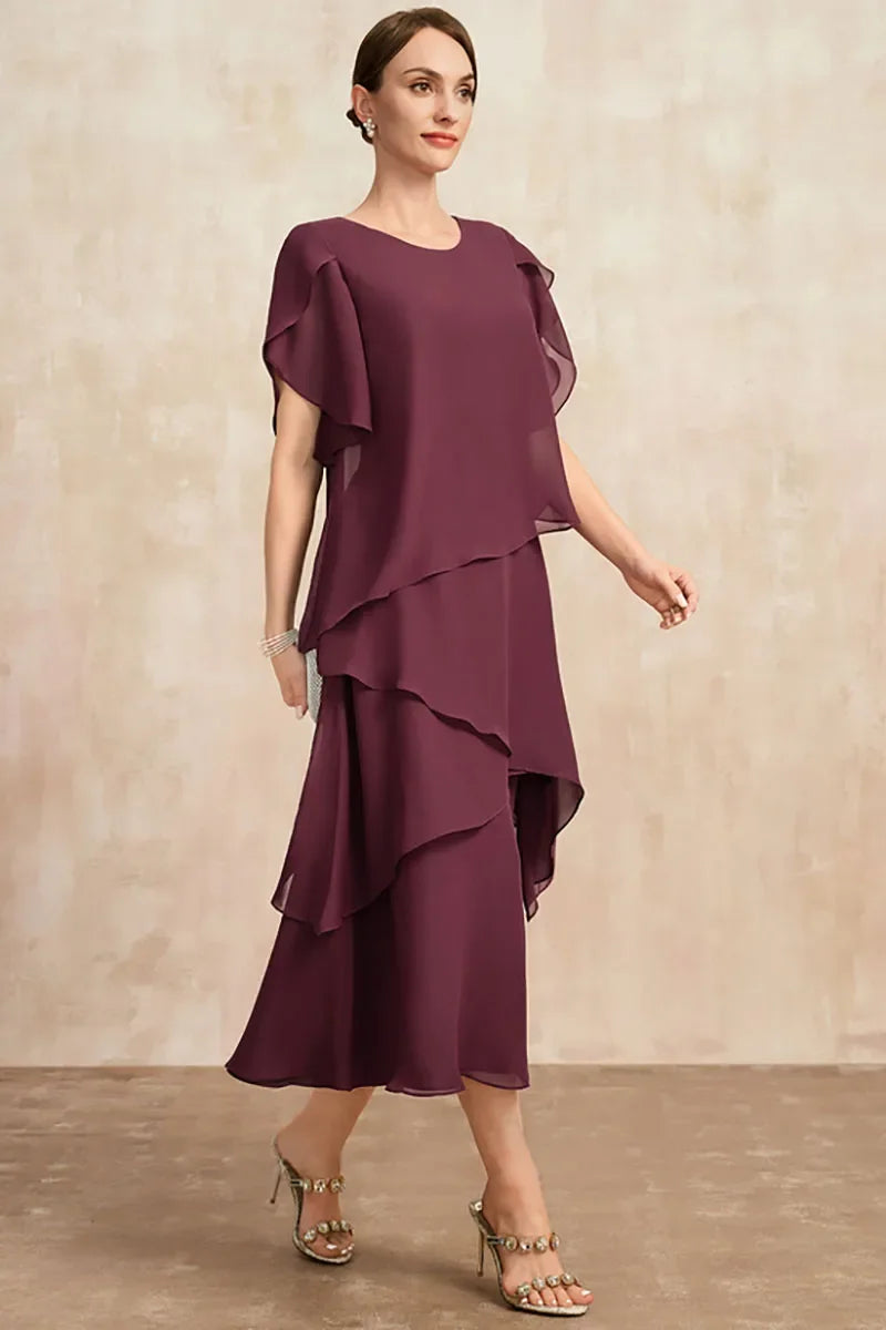 Bissa – Layered Midi Occasion Dress