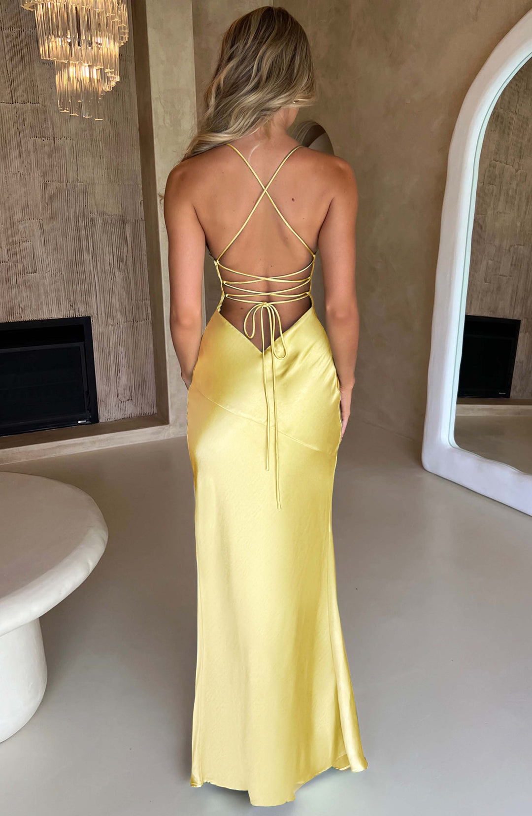 Natalie | Satin Maxi Dress