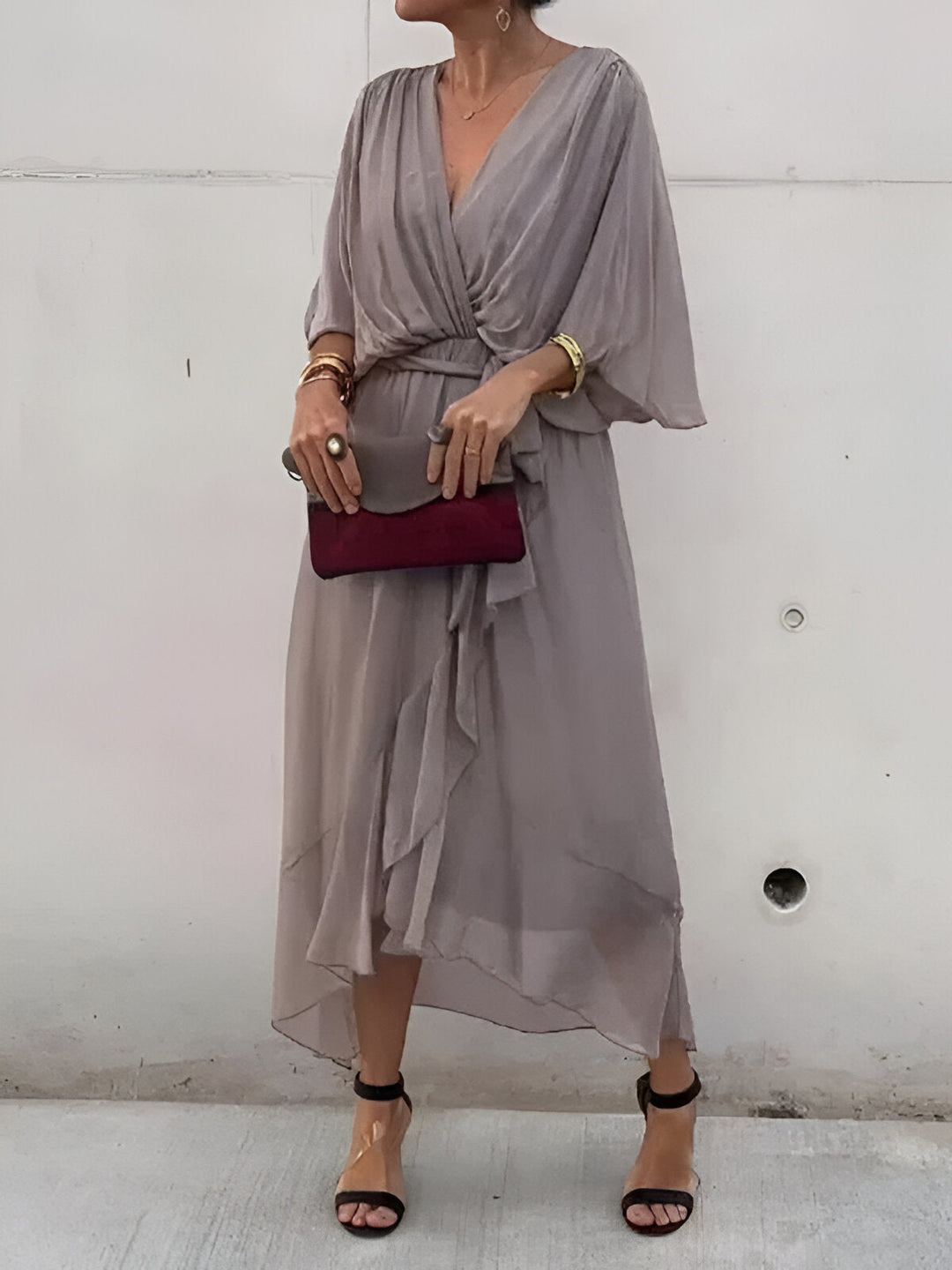 Monica™ | V-neck dress