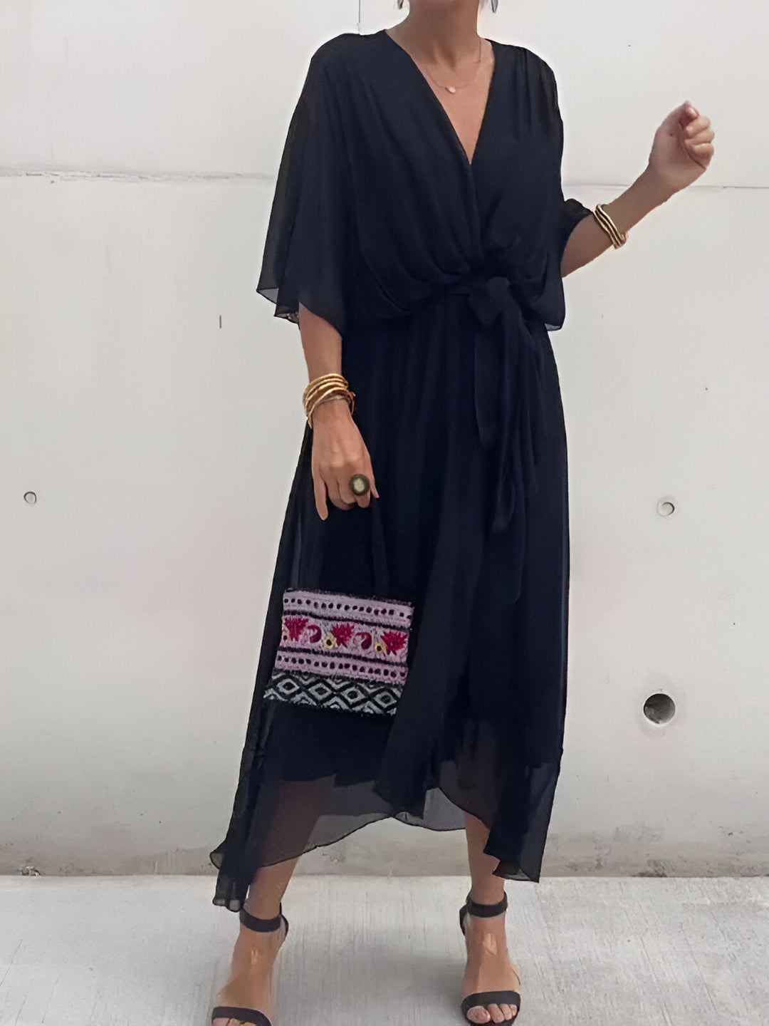 Monica™ | V-neck dress