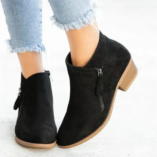 Zara-Side-Zip-Ankle Boots