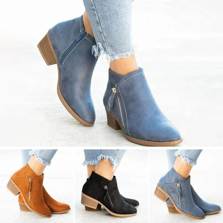 Zara-Side-Zip-Ankle Boots