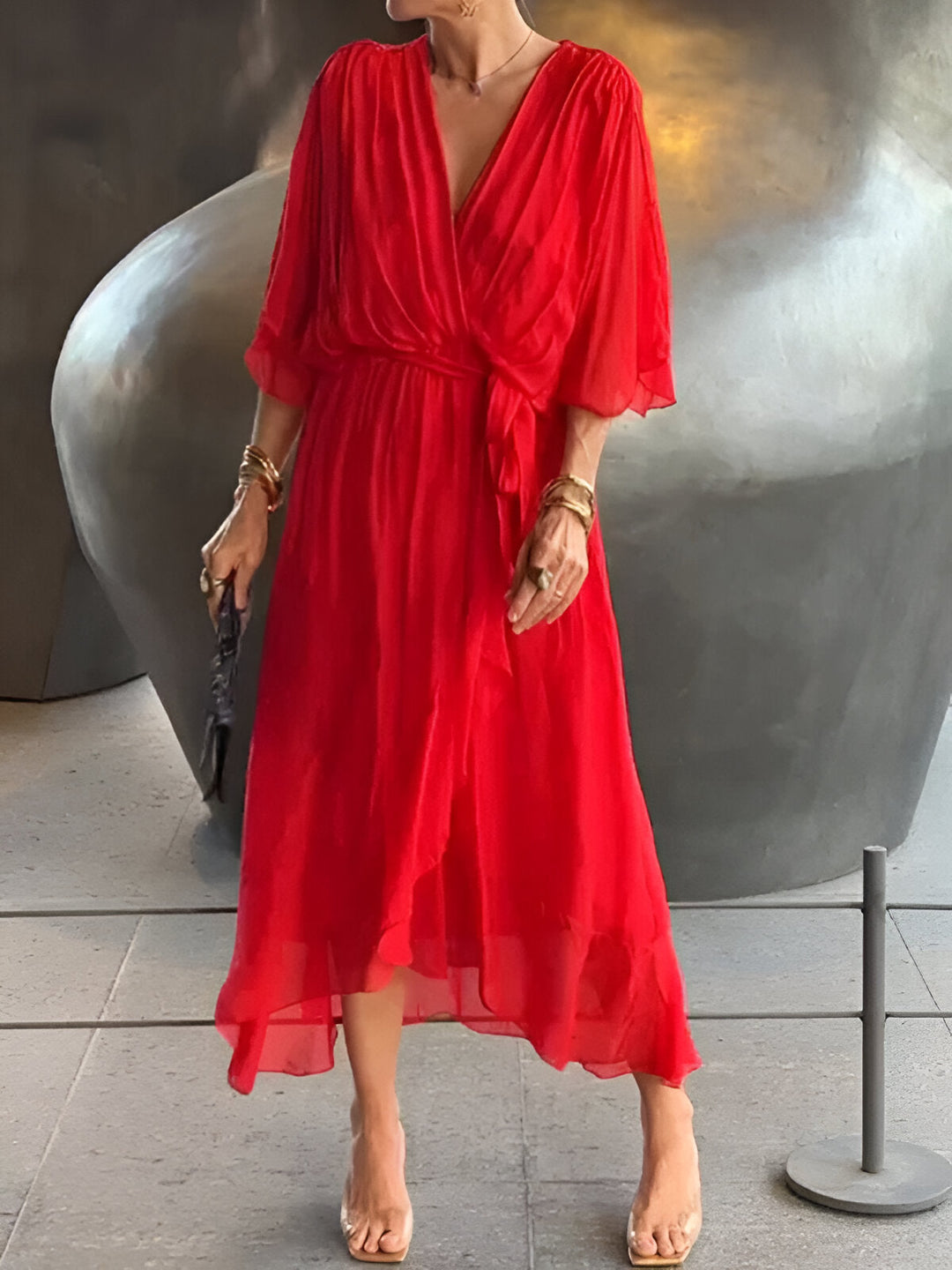 Monica™ | V-neck dress