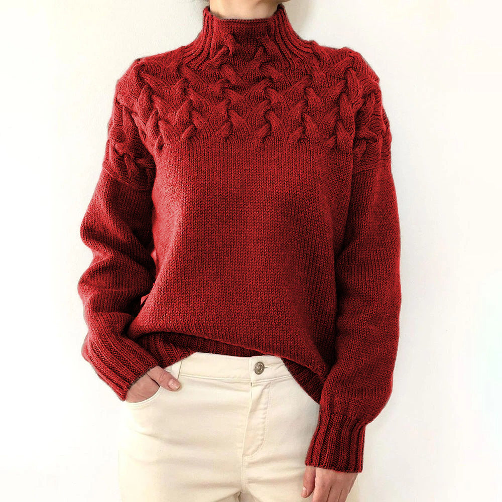 Elena – Warm Knitted Turtleneck