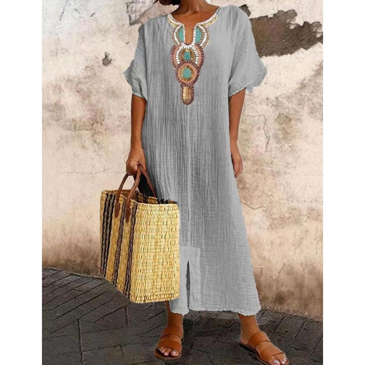 AMARA™ – EMBROIDERED COTTON DRESS