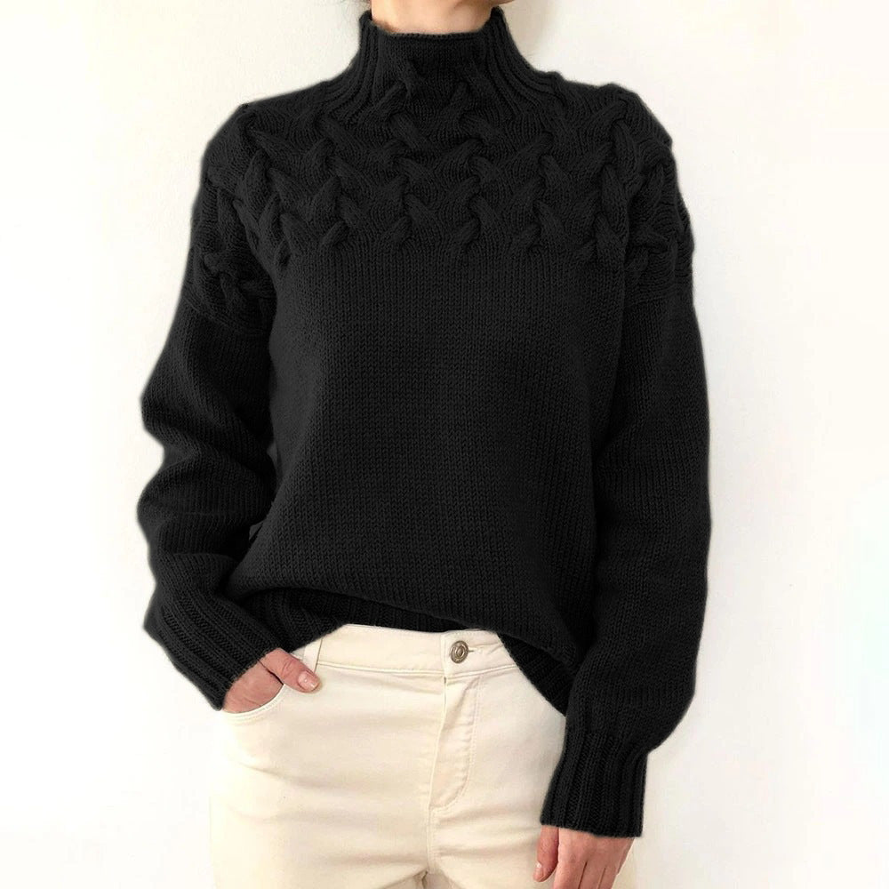 Elena – Warm Knitted Turtleneck